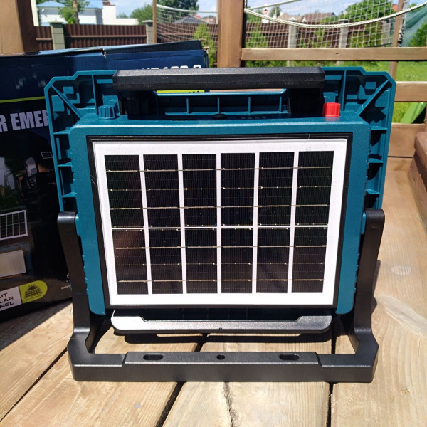 Прожектор - светильник на солнечной батарее Solar Emerygency Lamp 800W, аккумулятор 10х18650 мАч / Power Bank